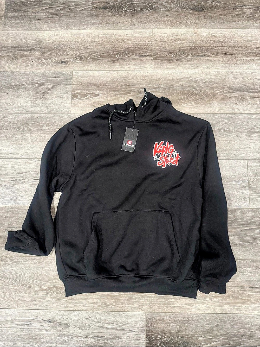 Southpole King of the Street Graphic Hoodie Black & Red Large